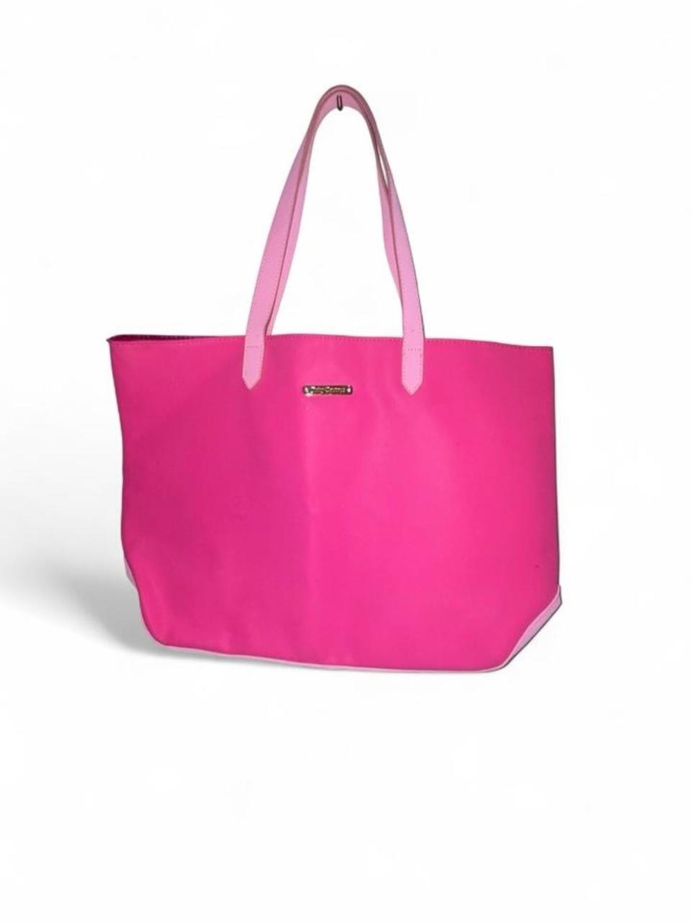 Juicy Couture Hot Pink Tote with Light Pink Straps